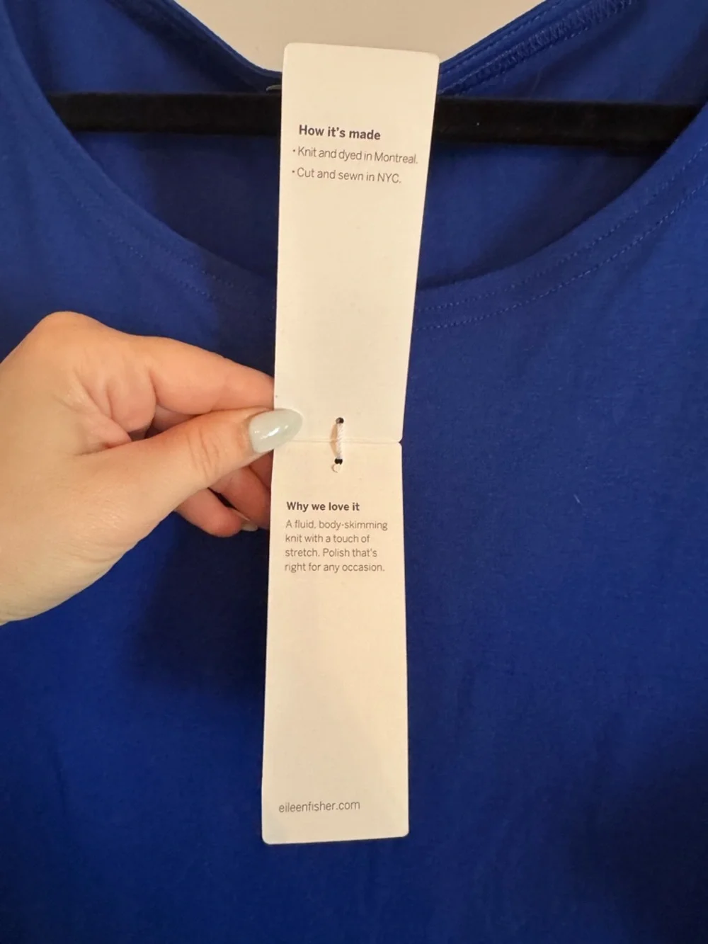 EILEEN FISHER Ballet Neck Jersey Tunic - Picture 6 of 6